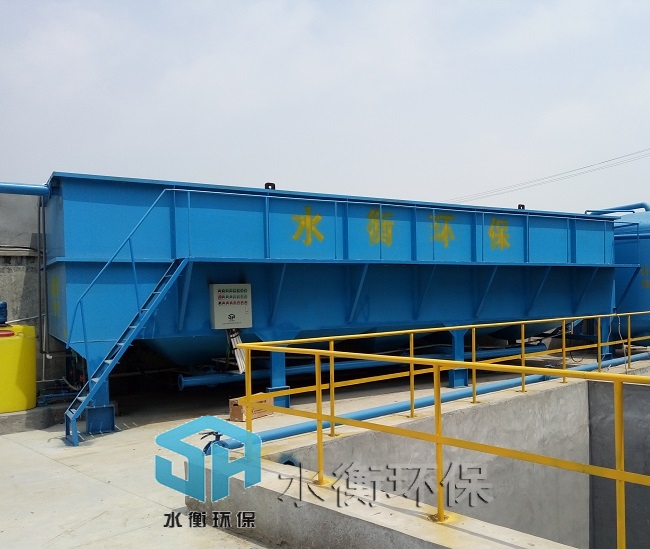 西安斜管沉淀池安装完毕